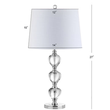 Cole 27" Crystal LED Table Lamp - JONATHAN Y
